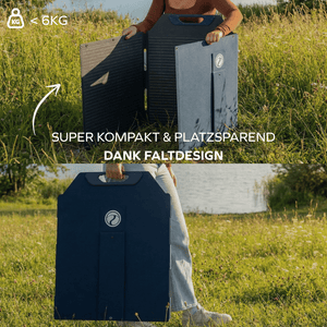 zelt mit solardach Faltbares Solar-Panel 150 Wp – Naturbummler