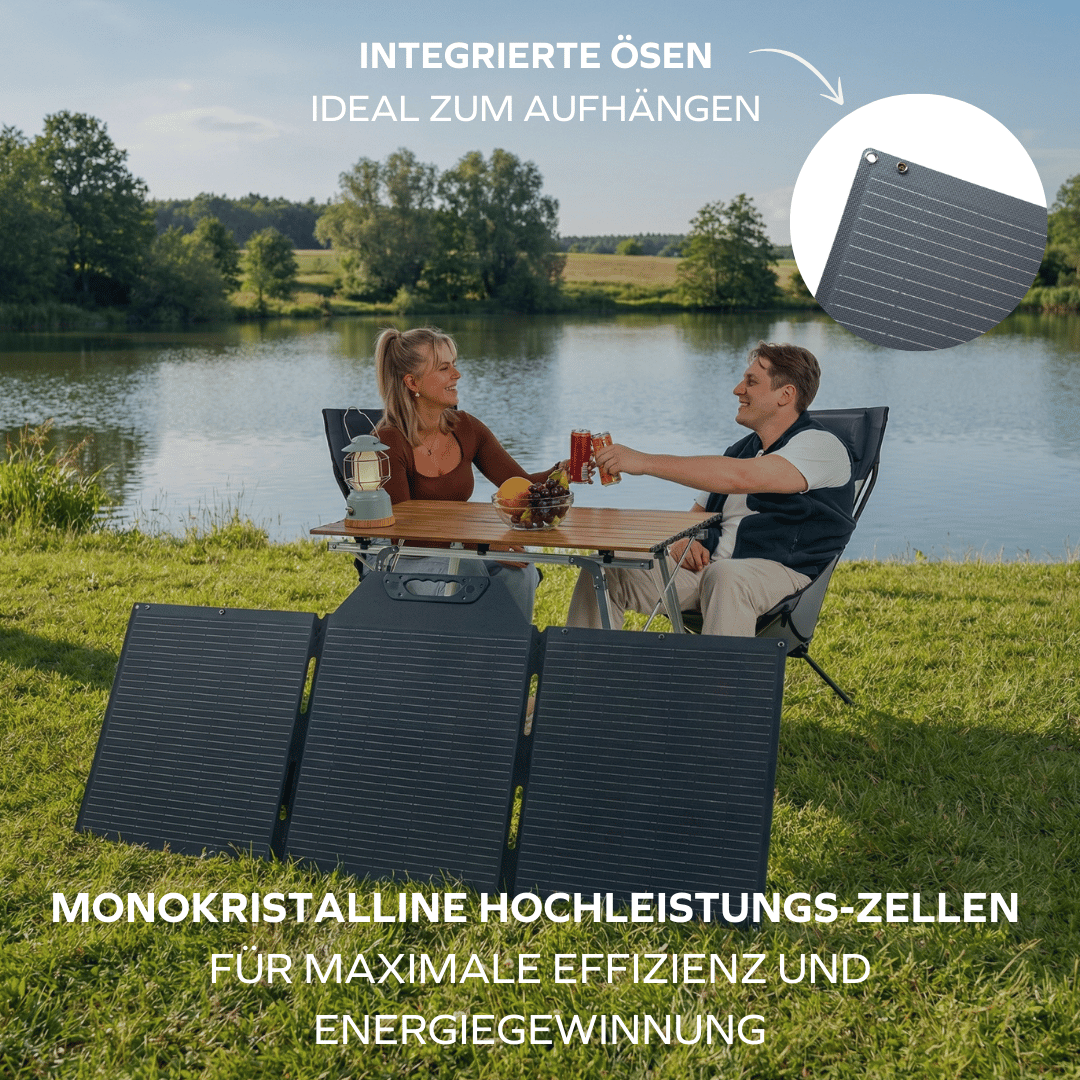 Faltbares Solar-Panel 150 Wp – Naturbummler