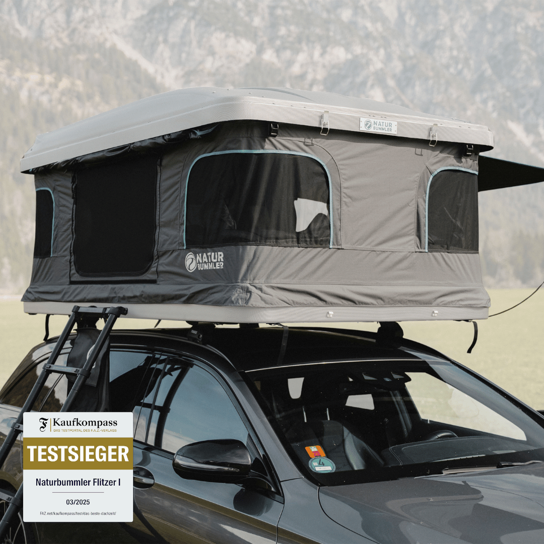 dachzelt auf kleinwagen Naturbummler Flitzer 1 Hartschalen Dachzelt » Hier kaufen