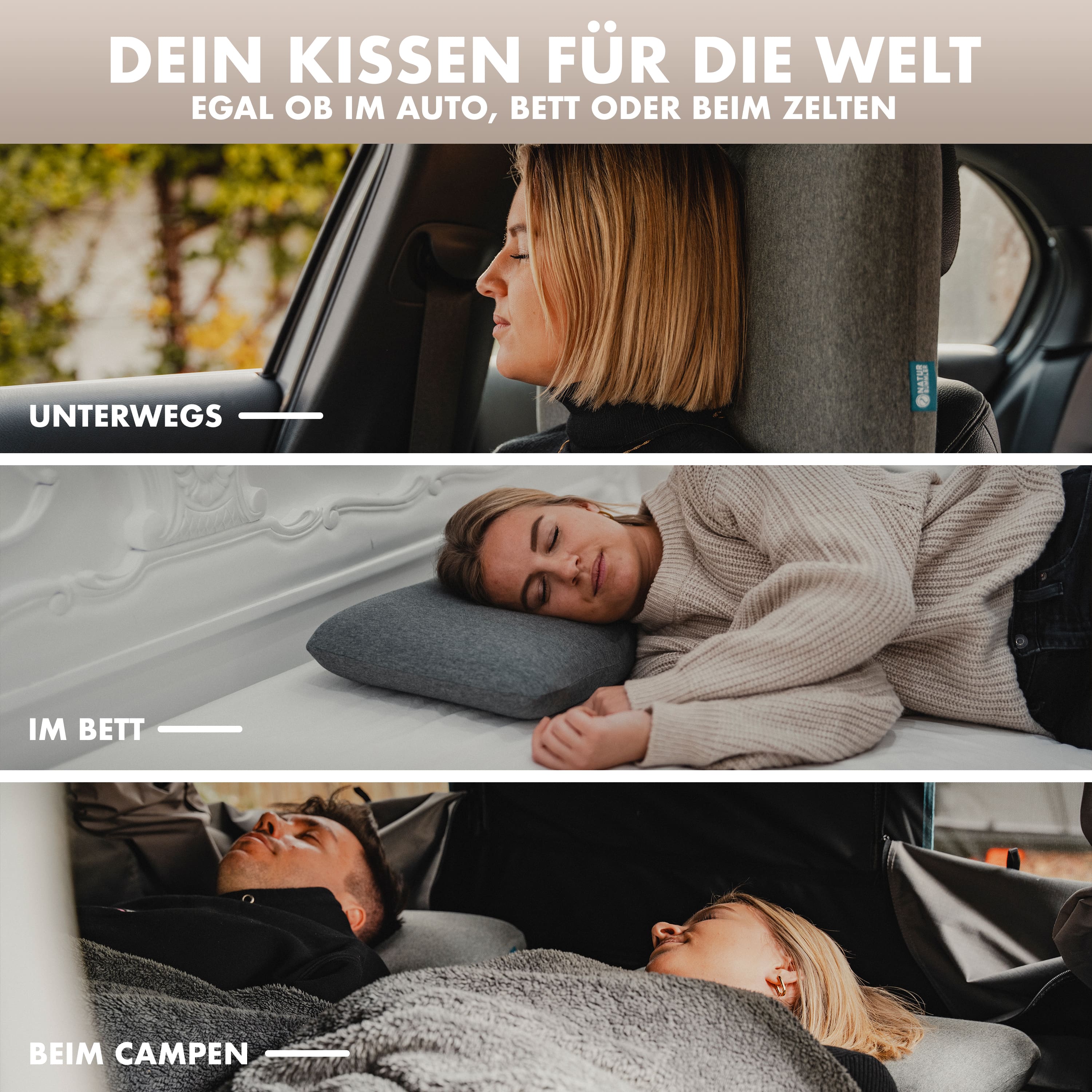 Campingkissen – Komfortabel Schlafen beim Campen ✓ – Naturbummler