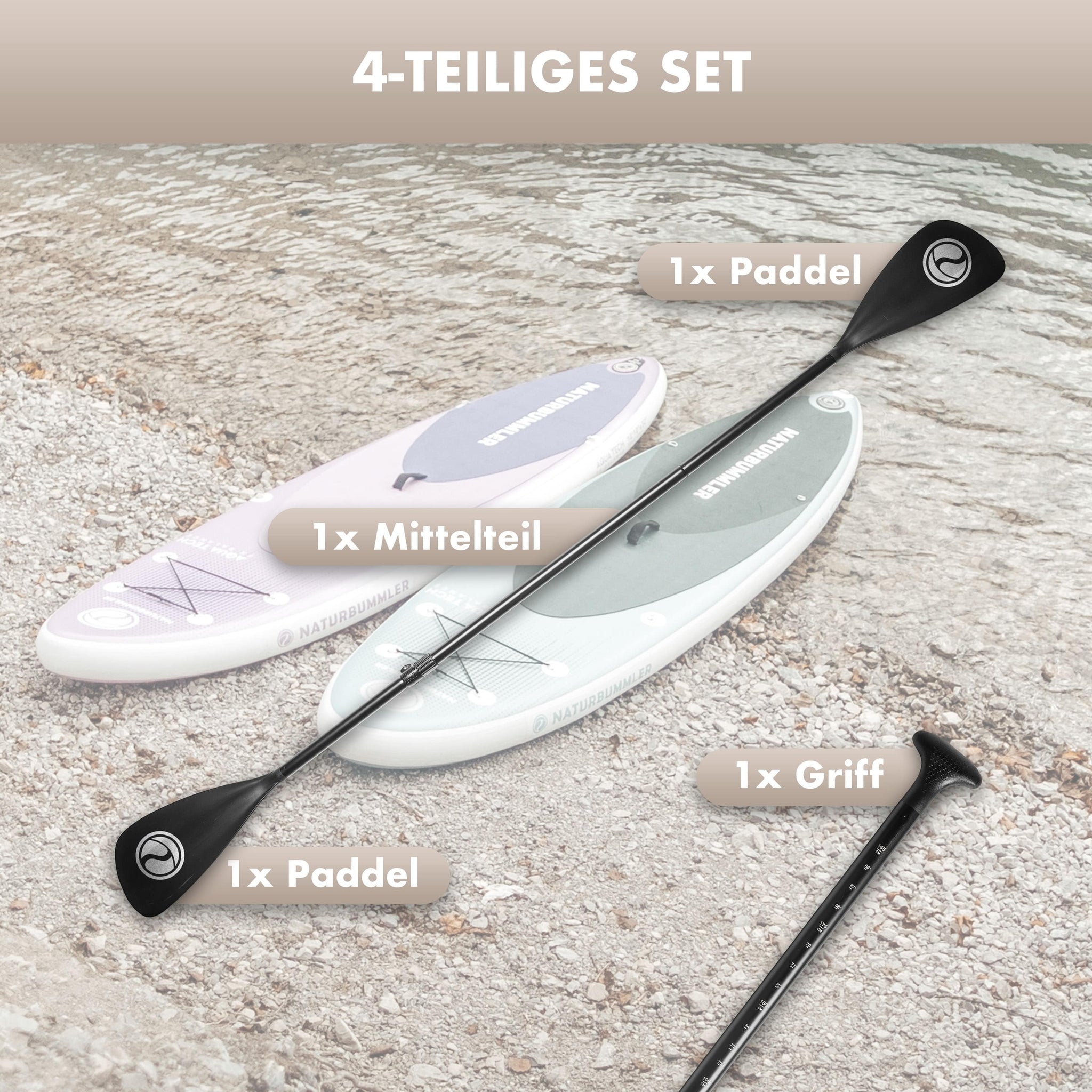 Doppelpaddel für SUP & Kajak