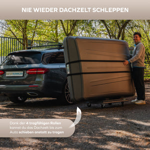 dachzelt hartschale kleinwagen Dachzelt-Trolley – Naturbummler
