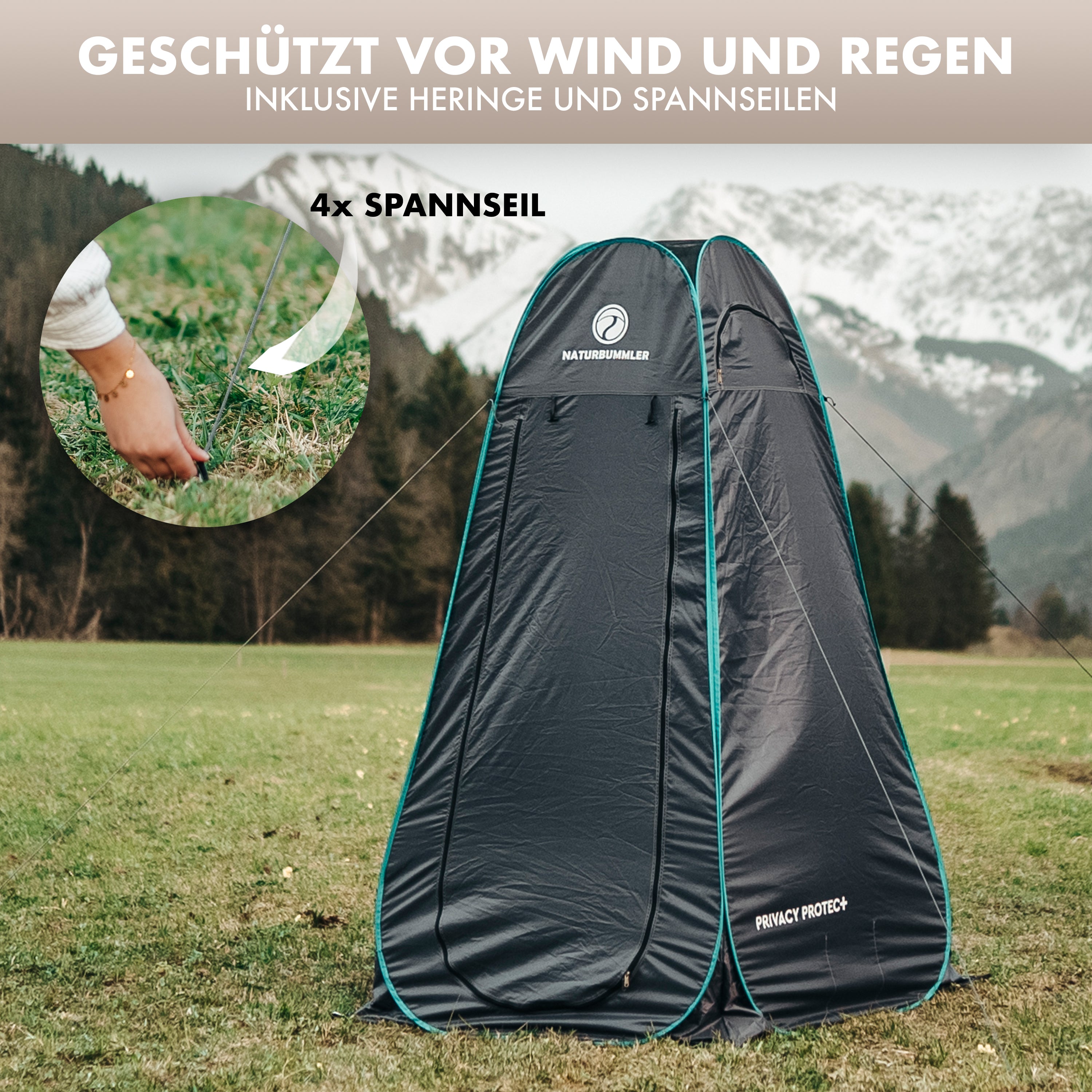 Duschzelt Privacy Protec+ – Naturbummler