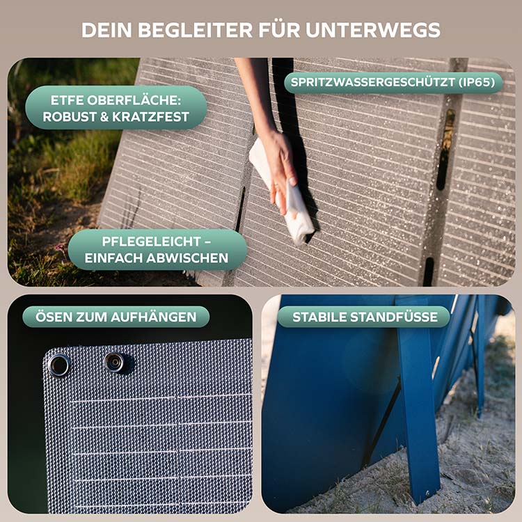 Solarpanel faltbar 150 Wp